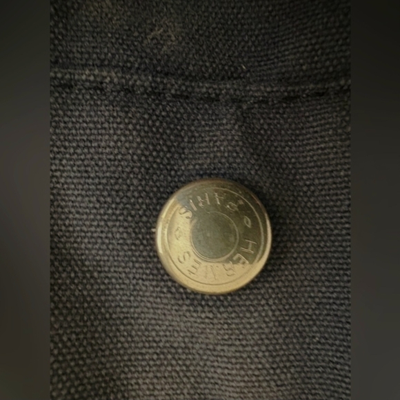 HERMES FOURRE TOUT PM TOTE BAG NAVY/GREEN - AUTHENTIC - Picture 10 of 14